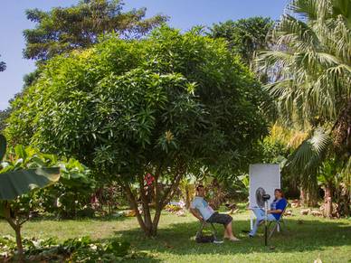 Einzelunterricht an der frischen Luft, Spanisch Sprachschule in Playa Jacó