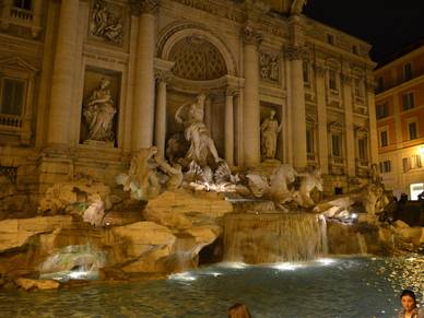 Trevi-Brunnen in Rom, Italienisch Sprachreisen für Erwachsene